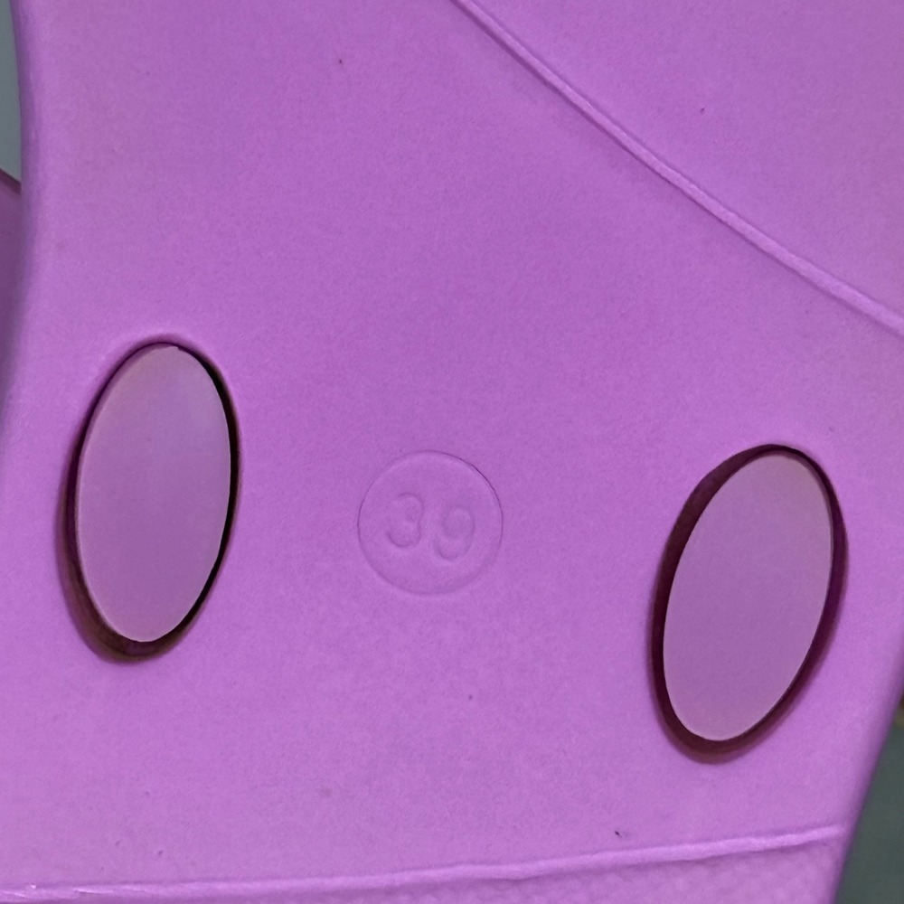 GUESS Women Lilac Purple G‎ Logo Thong Flip Flops Sandals Size 39 (US 8.5) - Picture 7 of 8